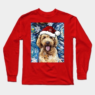 Goldendoodle Santa Long Sleeve T-Shirt